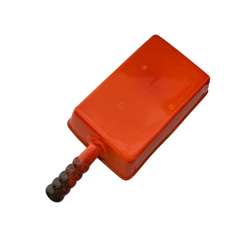 Metlox Poppytrail Vernon Red Divided Baking Dish  Orange 1960s‎ Vintage